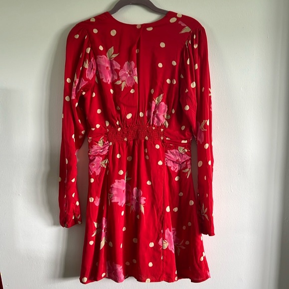 Free People women’s date night mini dress in strawberry - Picture 8 of 10